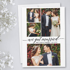 Anuncio Guión de caligrafía 4 Foto Que Nos Casamos