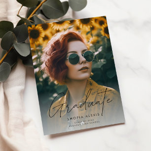 Anuncio Guión de caligrafía moderna 2 Graduación de fotogr