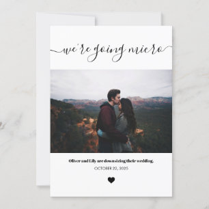 Anuncio Guión de foto de boda minimalista de micro reducci