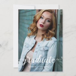 Anuncio Guión de foto moderno de graduación