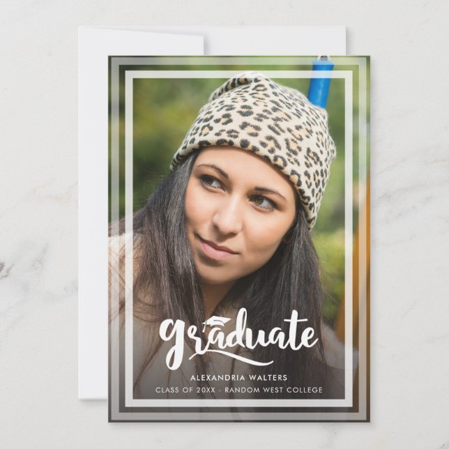 Anuncio Guión de graduación 2 Fotos Grad 2025 (Anverso)