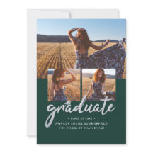 Guión de graduación Fotos verdes 2026