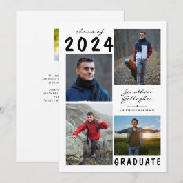 Anuncio Guión de mano de graduación 5 Collage de fotos