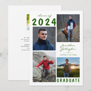 Anuncio Guión de mano de graduación Collage de 5 fotos