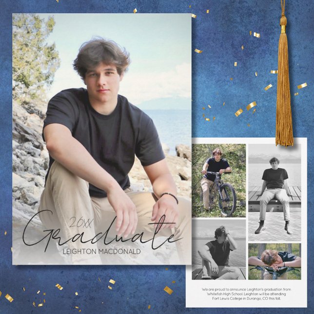 Anuncio Guión de moda Sobreposición de cinco graduaciones  (Subido por el creador)