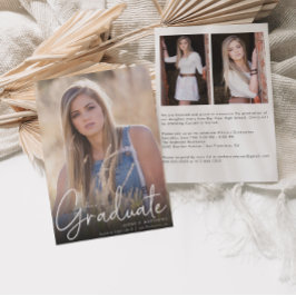 Anuncio Guión de moda Superponer tres fiesta de graduación