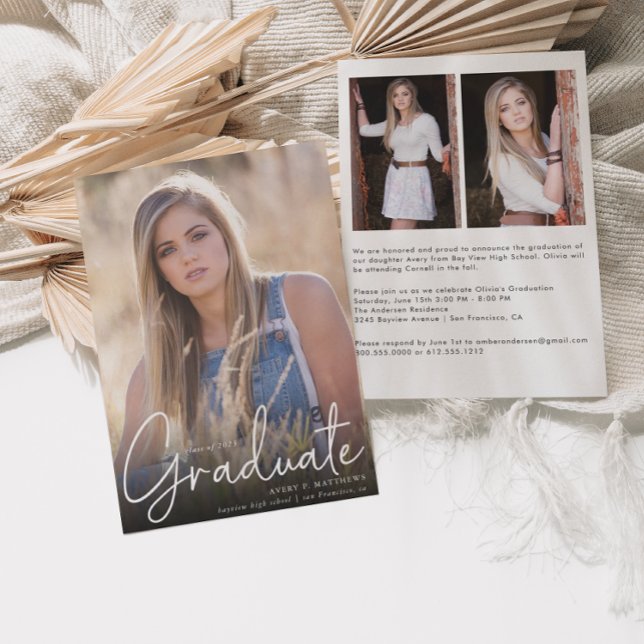Anuncio Guión de moda Superponer tres fiesta de graduación (Subido por el creador)