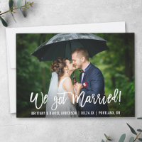 Guión de pincel moderno: fotografía casada
