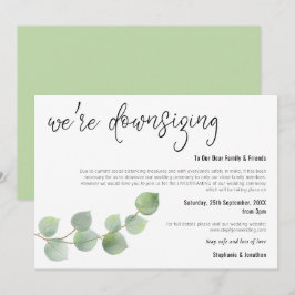 Anuncio Guión de reducción de boda Elegante Eucalipto