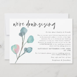 Anuncio Guion de reducción de boda Eucalipto moderno