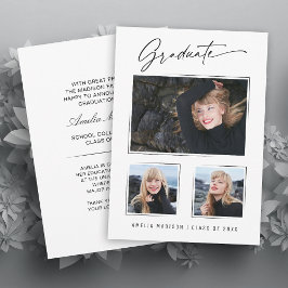 Anuncio Guión de tinta de caligrafía moderna 3 Graduado de