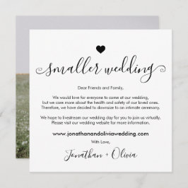 Anuncio Guion Más Pequeña Boda Reducir Foto Boda