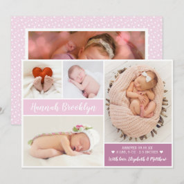 Anuncio Guión moderno 4 Nacimiento de Collages de fotos