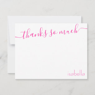 Anuncio Guión monogramado rosa magenta elegante