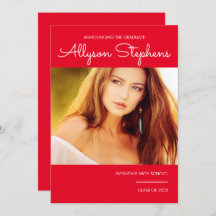 Guión sencillo de estilo Un foto rojo | Texto blan