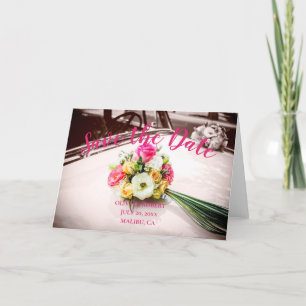 Anuncio Guión simple - coche vintage Guardar la fecha