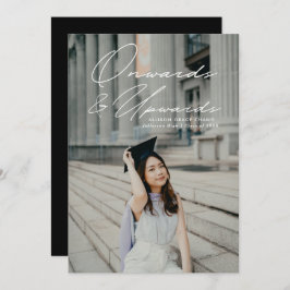 Anuncio Hacia adelante y hacia arriba 2 Graduación de foto