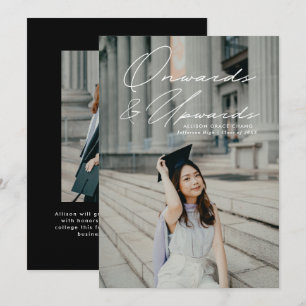 Anuncio Hacia adelante y hacia arriba 2 Graduación de foto