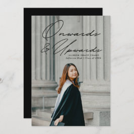 Anuncio Hacia adelante y hacia arriba 2 Graduación de foto