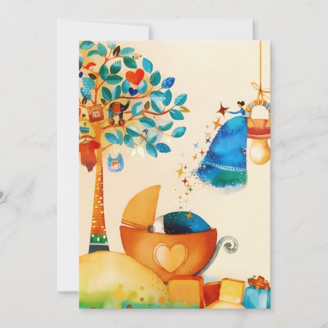 Anuncio Hada Caprichosa Felicitaciones Recién Nacido (Anverso)