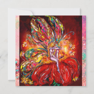 Anuncio HADA EN ROJO  amarillo  verde rosa