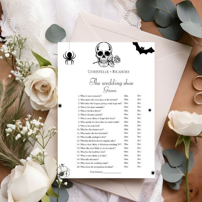 Anuncio Halloween Boda juego de zapatos bachelorette tarje (Subido por el creador)