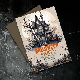 Anuncio Halloween Mansion Halloween Spooky Party Invitació