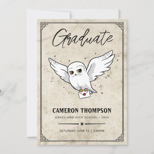 Anuncio Harry Potter | Hedwig Graduation Party (Anverso)