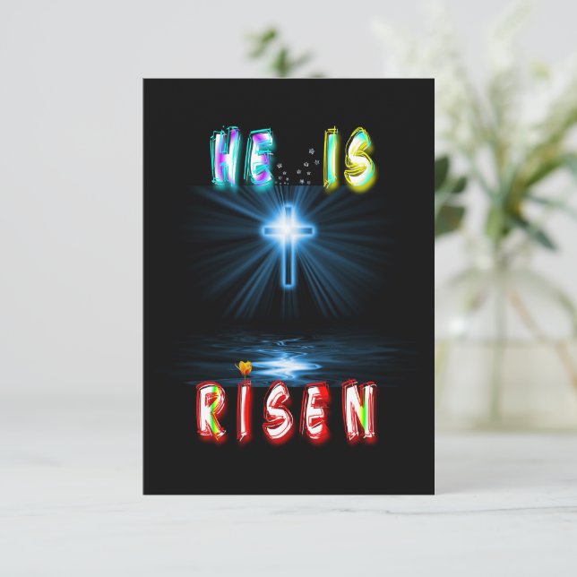 Anuncio He Is Risen (Anverso de pie)