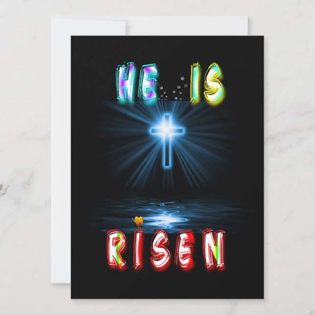 Anuncio He Is Risen (Anverso)