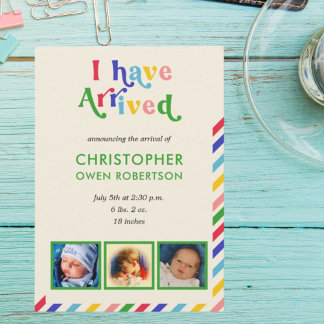 Anuncio He llegado nombre de foto cualquier bebé