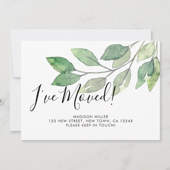 Anuncio He mudado nueva vegetación doméstica (Anverso)