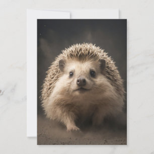 Anuncio Hedgehog Wild Animal Elegant Dramatic Portraart