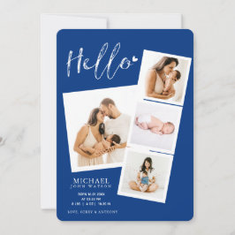 Anuncio Hello Film Strip Collage de fotos Baby Boy Birno