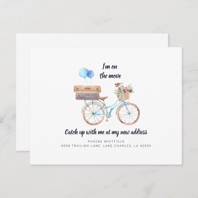 Anuncio Hemos cambiado la nueva dirección Boho Moving Invi (Anverso / Reverso)