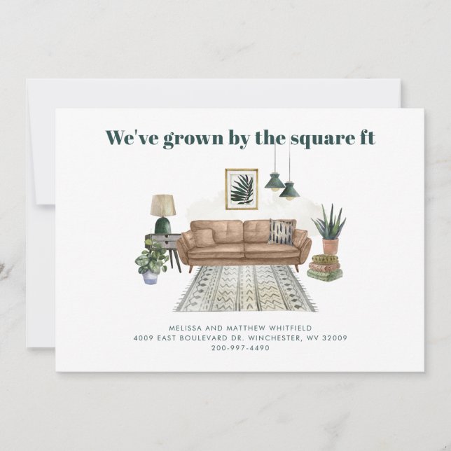 Anuncio Hemos movido el cambio de dirección Boho Moving (Anverso)