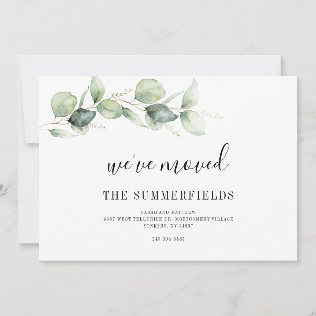 Anuncio Hemos movido el cambio de dirección de Eucalyptus (Anverso)