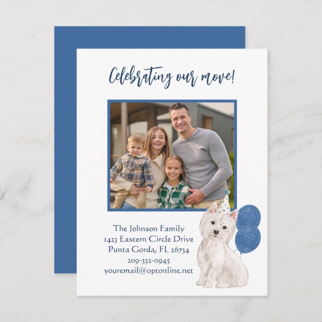 Anuncio Hemos movido el presupuesto de la familia Westie (Anverso / Reverso)