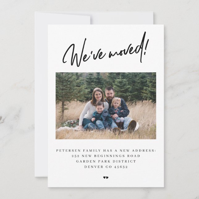 Anuncio Hemos movido fotos simples y modernas (Anverso)