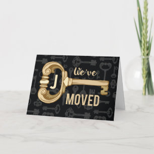 Anuncio Hemos movido la Invitación, Personalizar Monograma