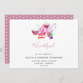 Anuncio Hemos movido la Moda simple del juego de té de col