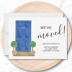 Anuncio Hemos movido la nueva dirección de la puerta azul