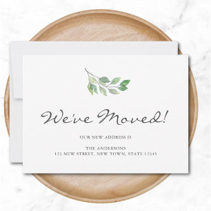 Anuncio Hemos movido las hojas de acuarela