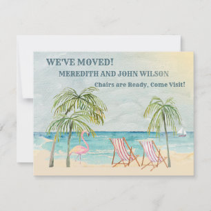 Anuncio Hemos movido Watercolor Ocean Beach Classic Move