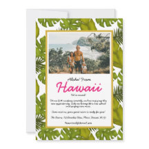 Hemos mudado a Aloha de las hojas tropicales de Ha