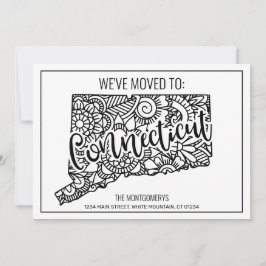 Anuncio Hemos mudado a casa de Mandala floral estatal de C