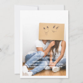 Anuncio Hemos Mudado La Foto Mínima Moderna