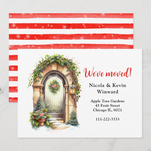 Anuncio Hemos mudado la puerta de Garland de los Navidades (Anverso / Reverso)