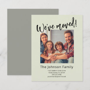 Anuncio Hemos Mudado Presupuesto de Foto Familiar Moderno 