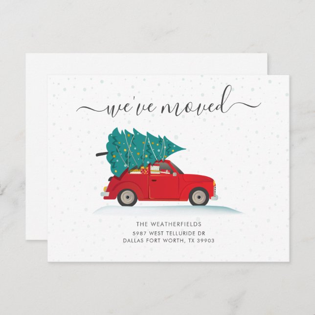 Anuncio Hemos trasladado a Navidades de vacaciones de coch (Anverso / Reverso)